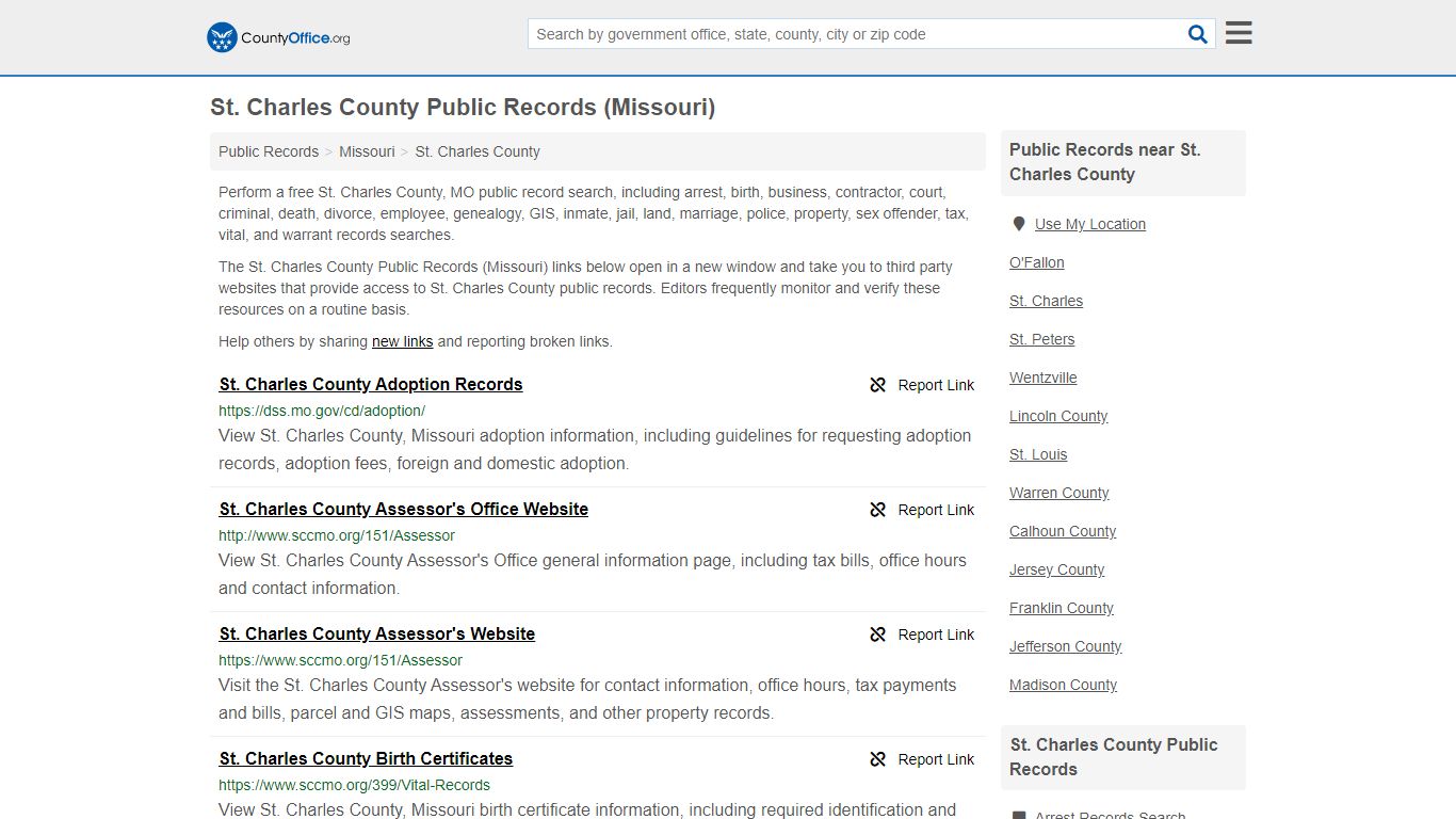 Public Records - St. Charles County, MO (Business ...