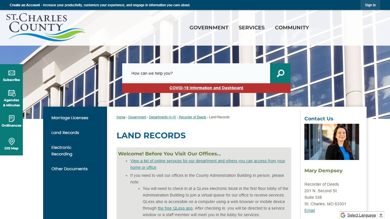 Land Records | St Charles County, MO - Official Website