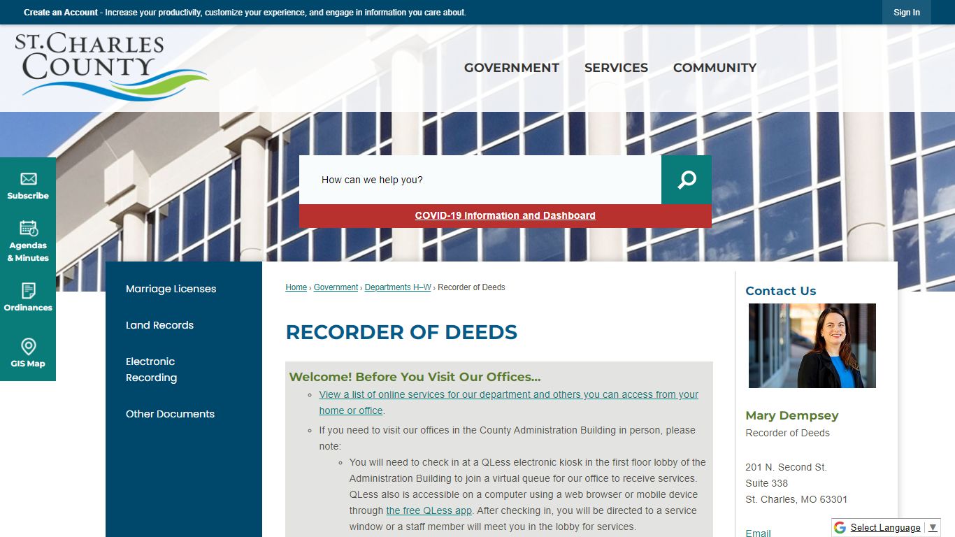 Recorder of Deeds | St Charles County, MO - Official Website